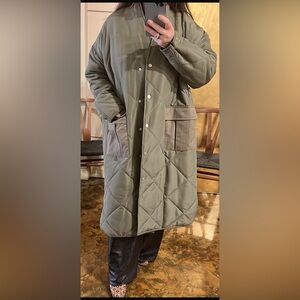 NWT 2nd day Olive Quilted Women's Coat|size EU38